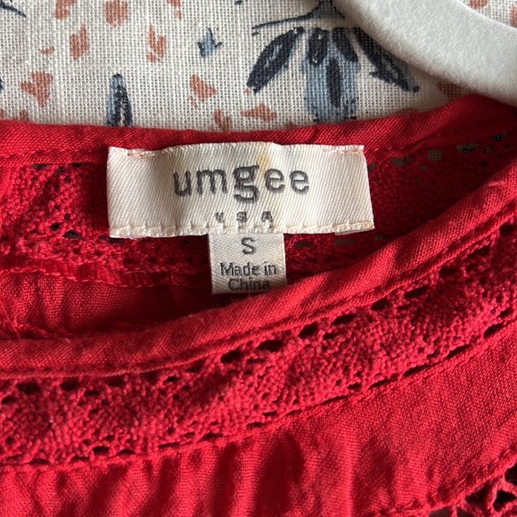 Red Top with Floral Embroidery - Picture 6 of 7